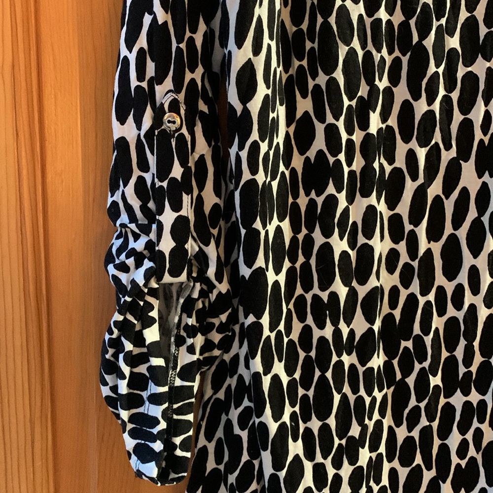 Ann Taylor Printed Tunic Blouse - Size L - Picture 4 of 5